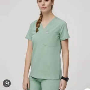 Figs Jade Catarina One-Pocket Scrub Top